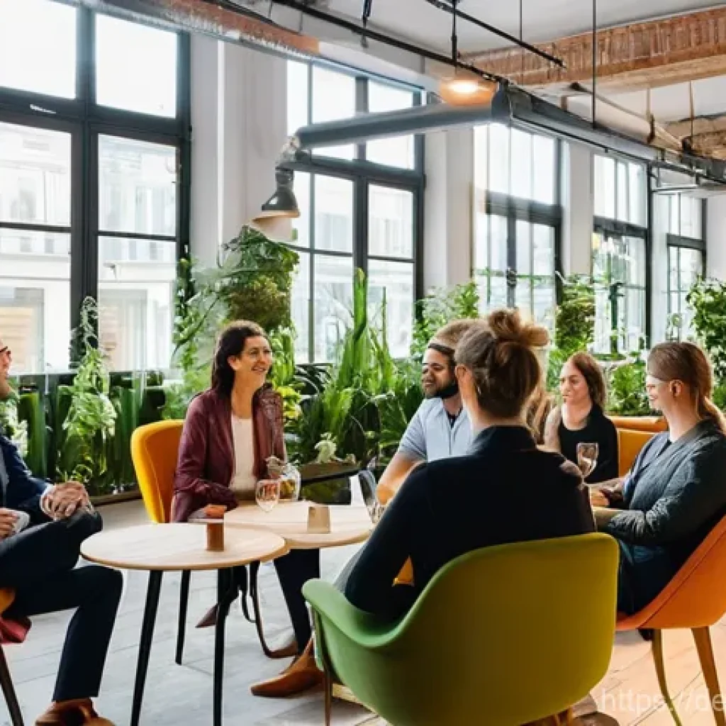 코워킹 커뮤니티의 소셜 미디어 활용 전략 - Vibrant Co-Working Space Community Event**

A lively, inviting shot of a modern co-working space in ...