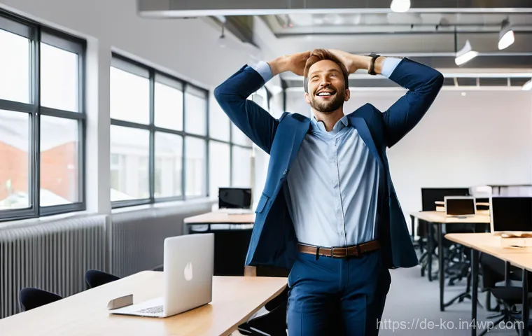 코워킹 스페이스에서의 효율적인 시간 관리 - **Prompt 2: Ergonomic Comfort and Personalized Productivity**
    "An individual, gender-neutral in ...